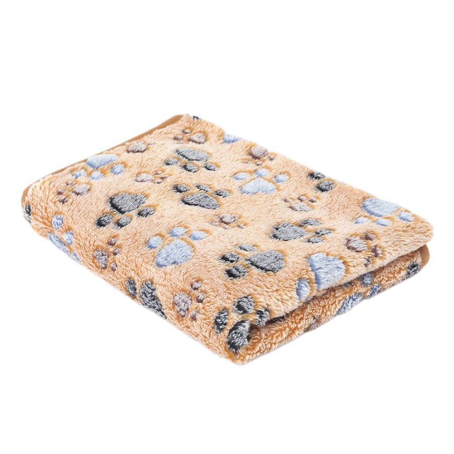 Pet Blanket Fluffy Soft Flannel Warm Dog Cat Mat