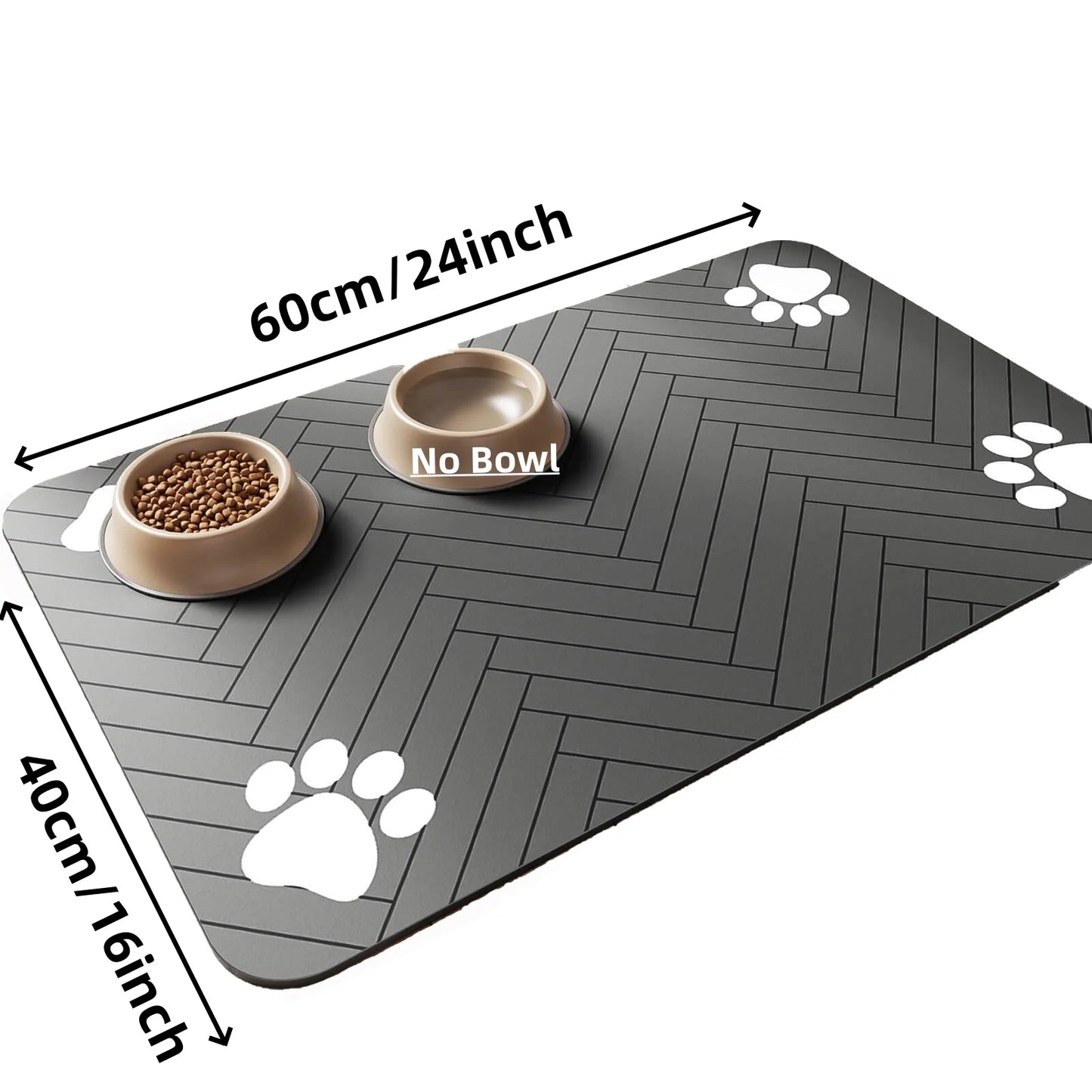 Pet Feeding Mat Absorbent Waterproof Quick Dry Dog Cat