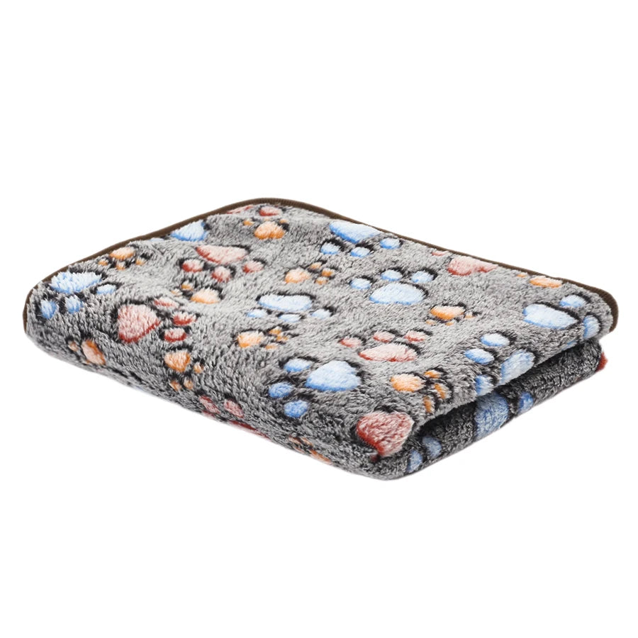 Pet Blanket Fluffy Soft Flannel Warm Dog Cat Mat