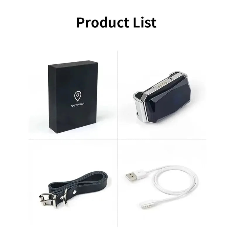 Smart GPS Pet Tracker Collar Real-Time Waterproof Battery