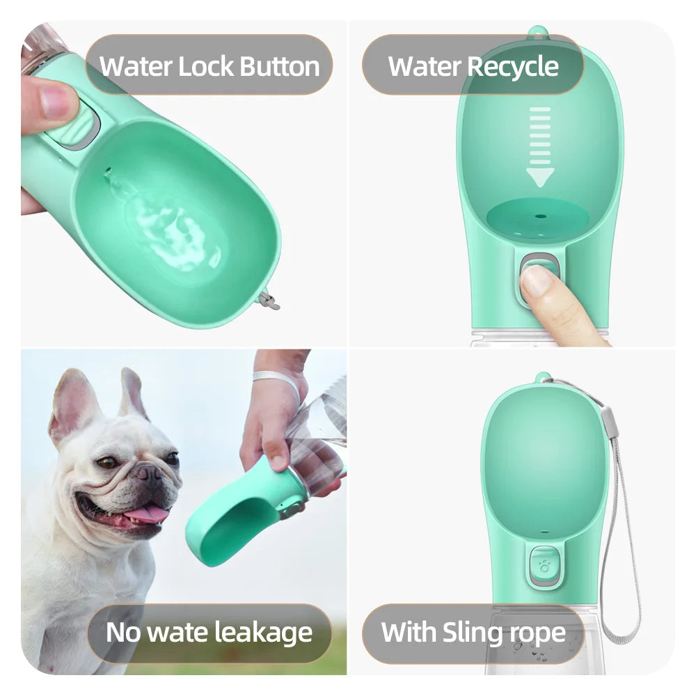 Dog Water Bottle Leakproof Travel Feeder Puppy Cat