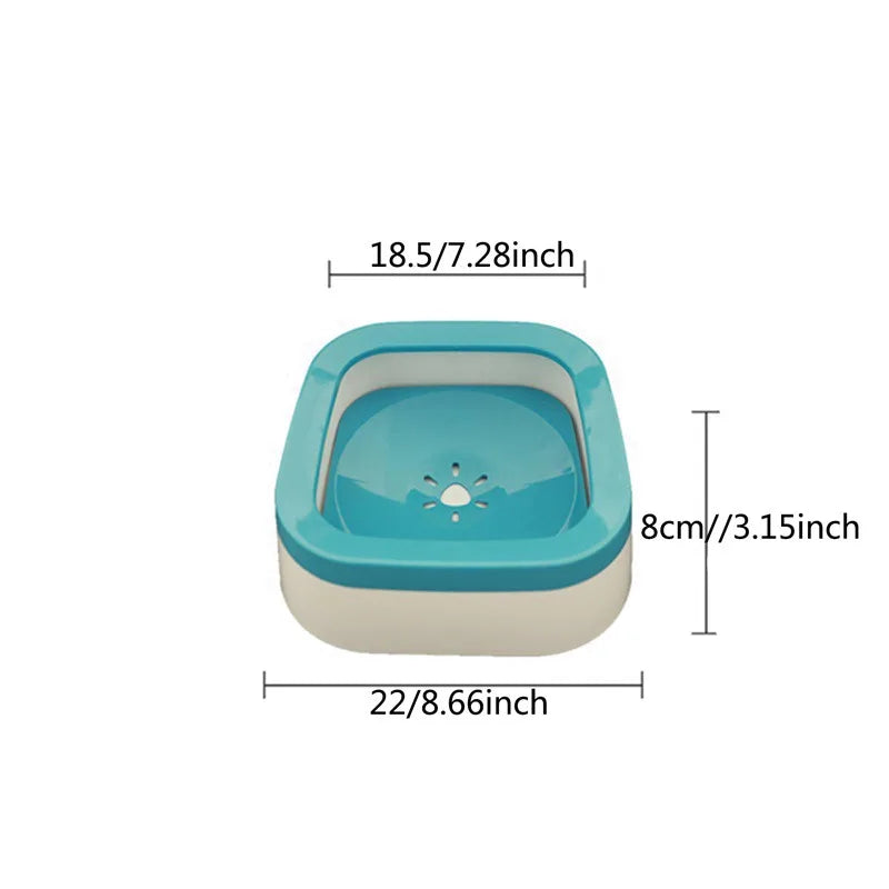 Anti-Splash Dog Water Bowl 1L Large Capacity