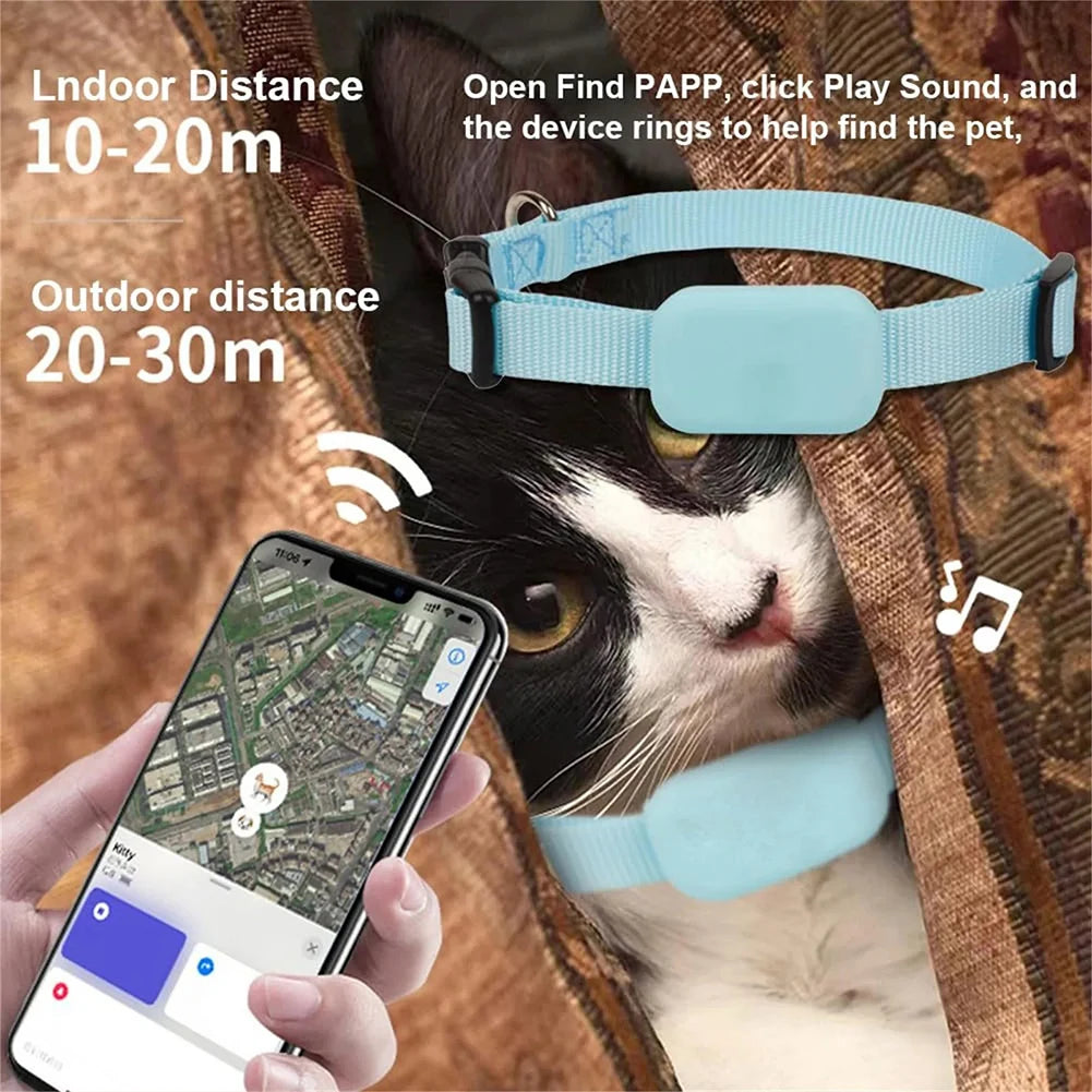 Waterproof Pet GPS Tracker Dog Cat Silicone Collar No Subscription