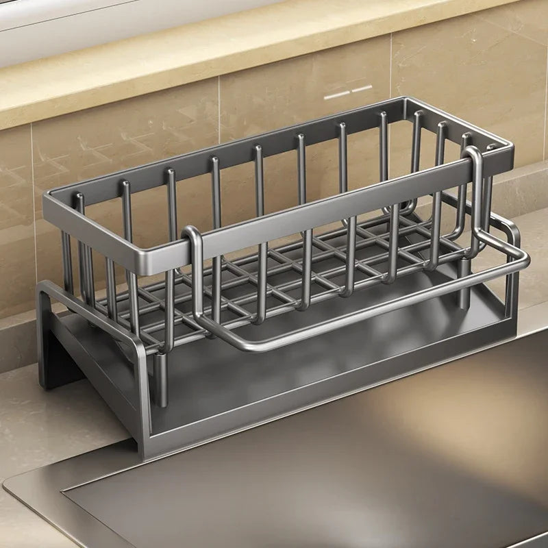 Kitchen Sink Drain Rack ABS Organizer Soap Sponge Holder