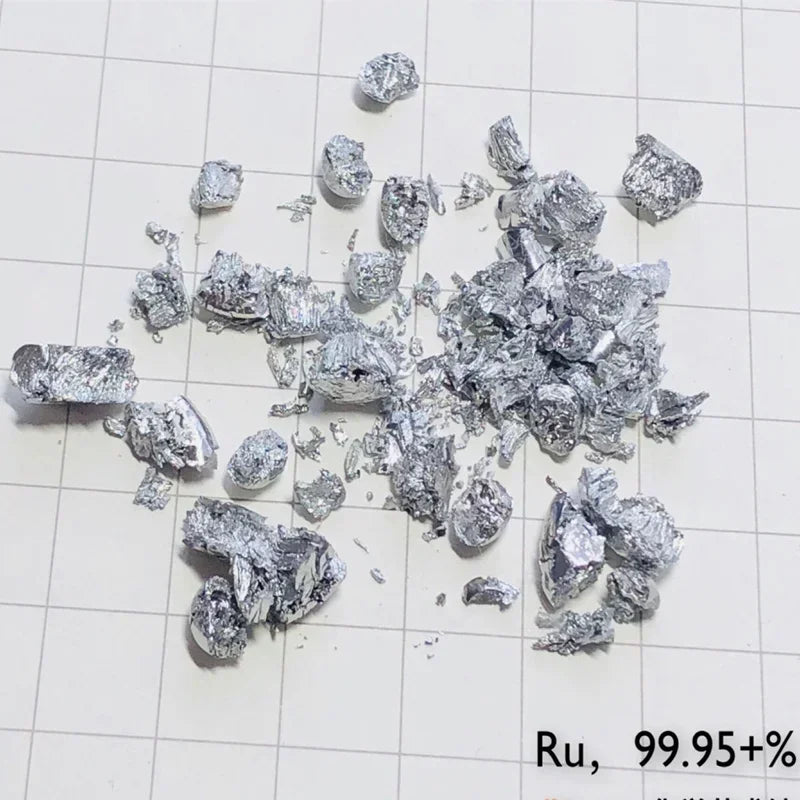 Handcrafted Ruthenium Block 99.95% Melting Ru Crystals Decor