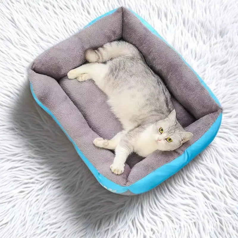Pet House Dog Bed Cat Mat Plush Warm Cushion Puppy