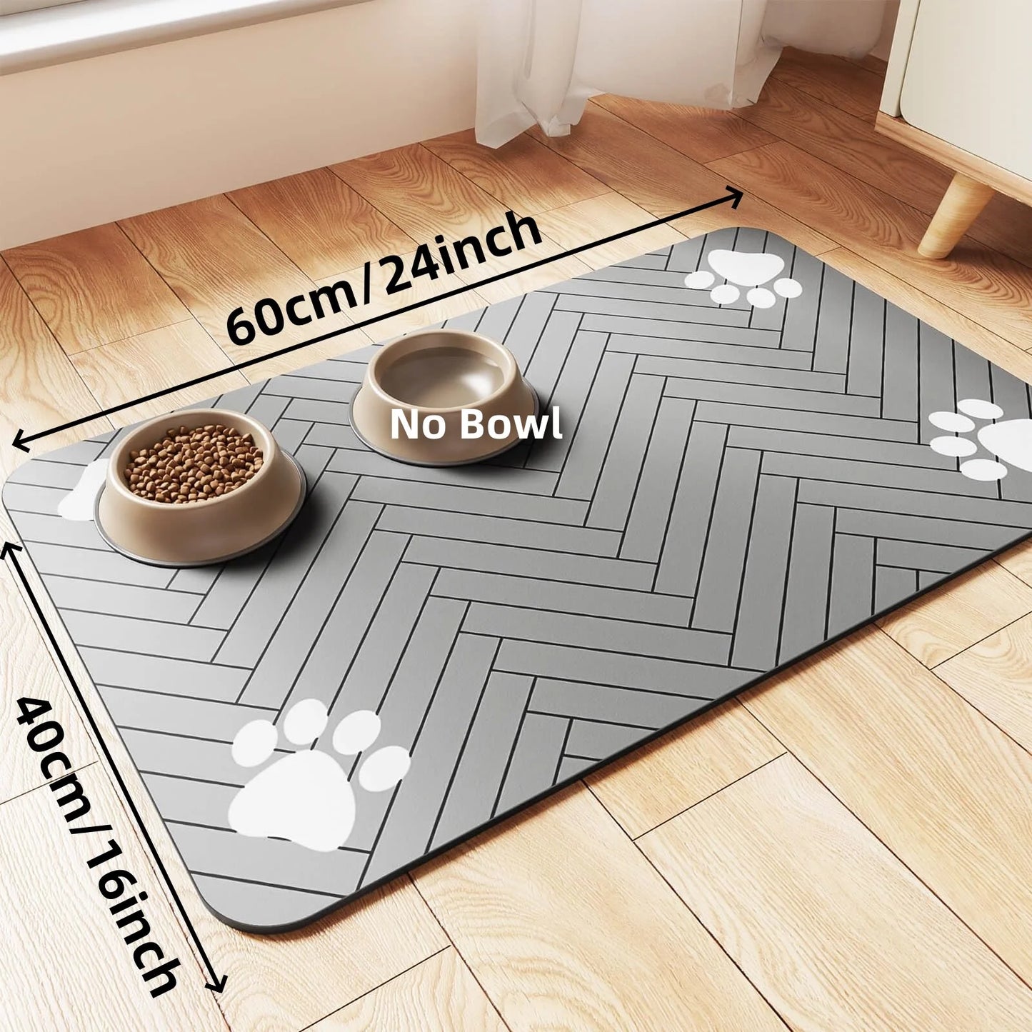 Pet Feeding Mat Absorbent Waterproof Quick Dry Dog Cat