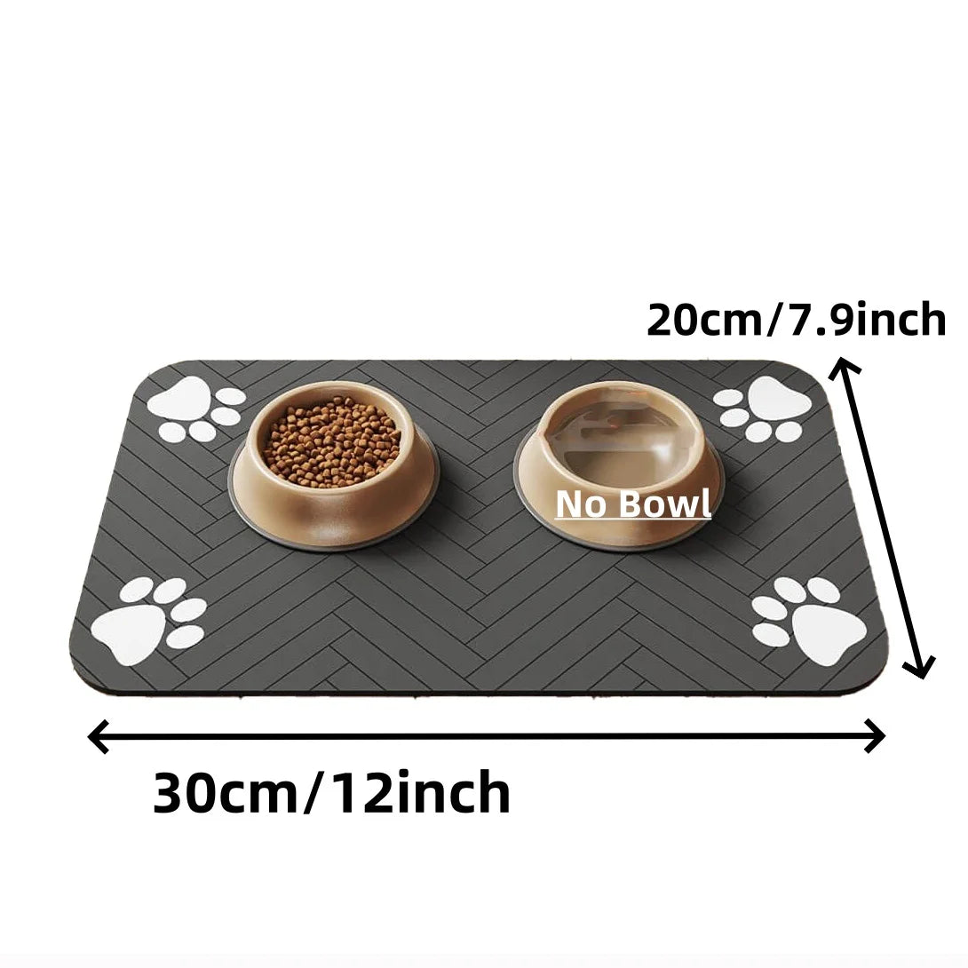 Pet Feeding Mat Absorbent Waterproof Quick Dry Dog Cat