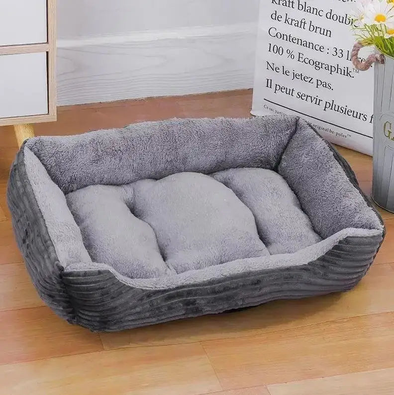Pet House Dog Bed Cat Mat Plush Warm Cushion Puppy