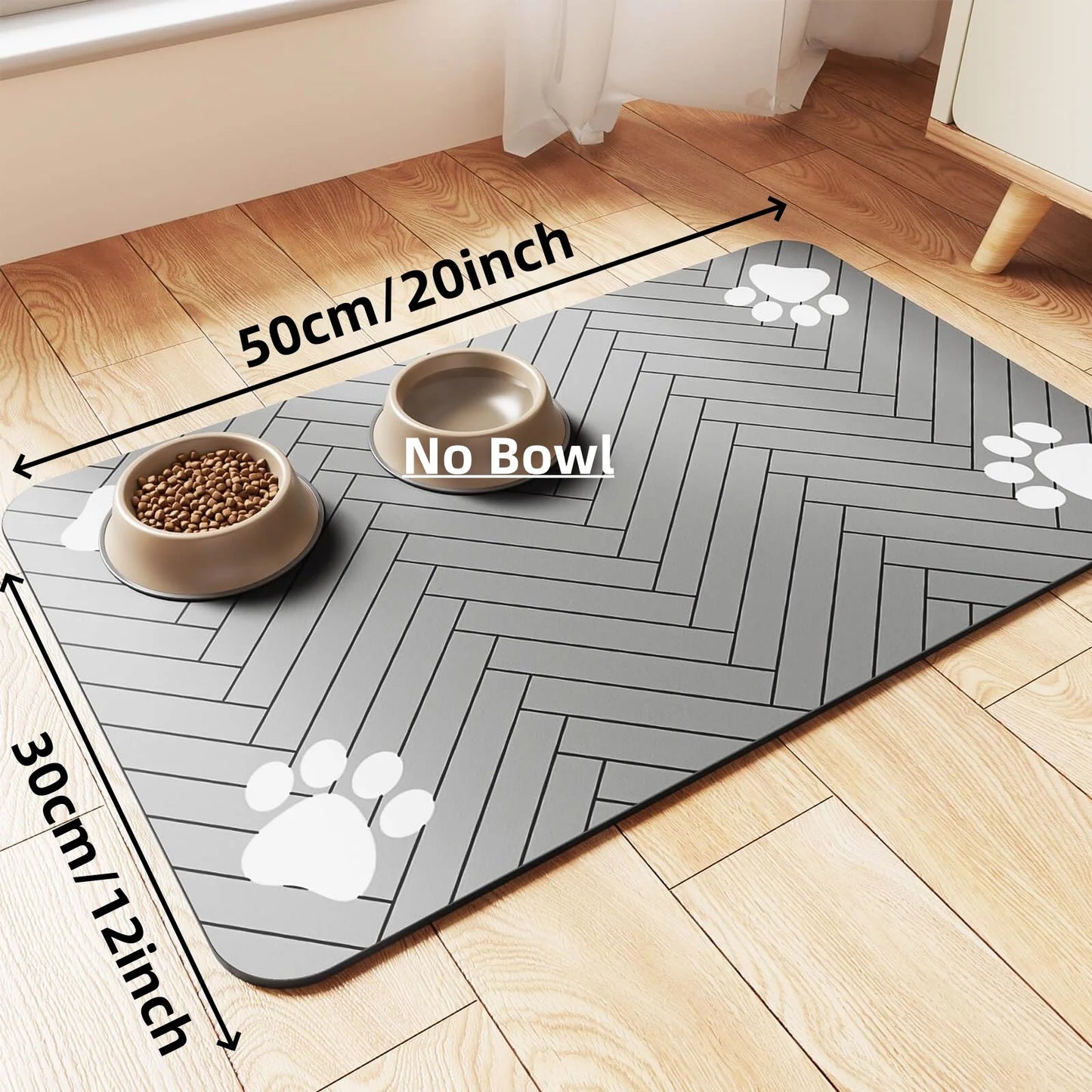Pet Feeding Mat Absorbent Waterproof Quick Dry Dog Cat