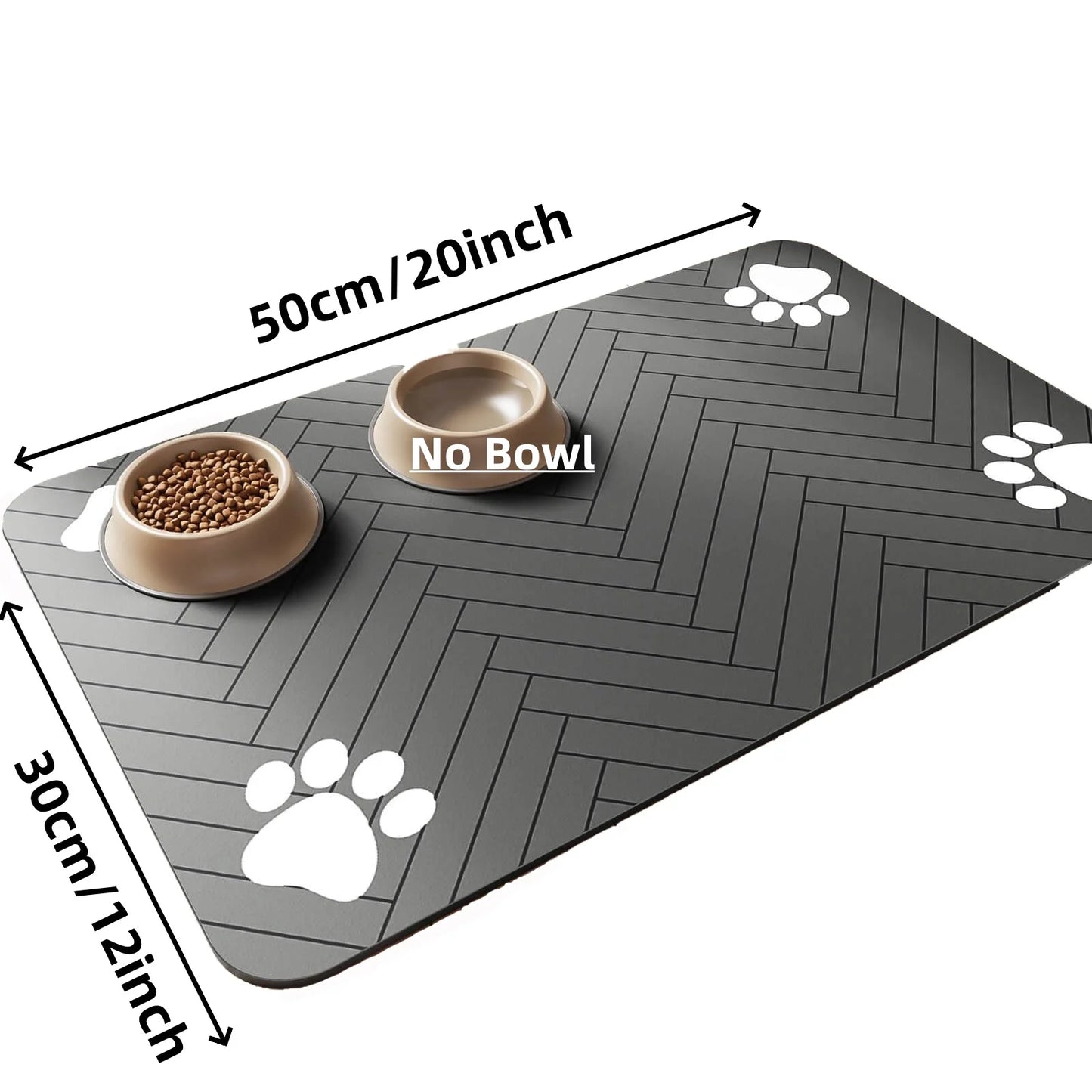Pet Feeding Mat Absorbent Waterproof Quick Dry Dog Cat