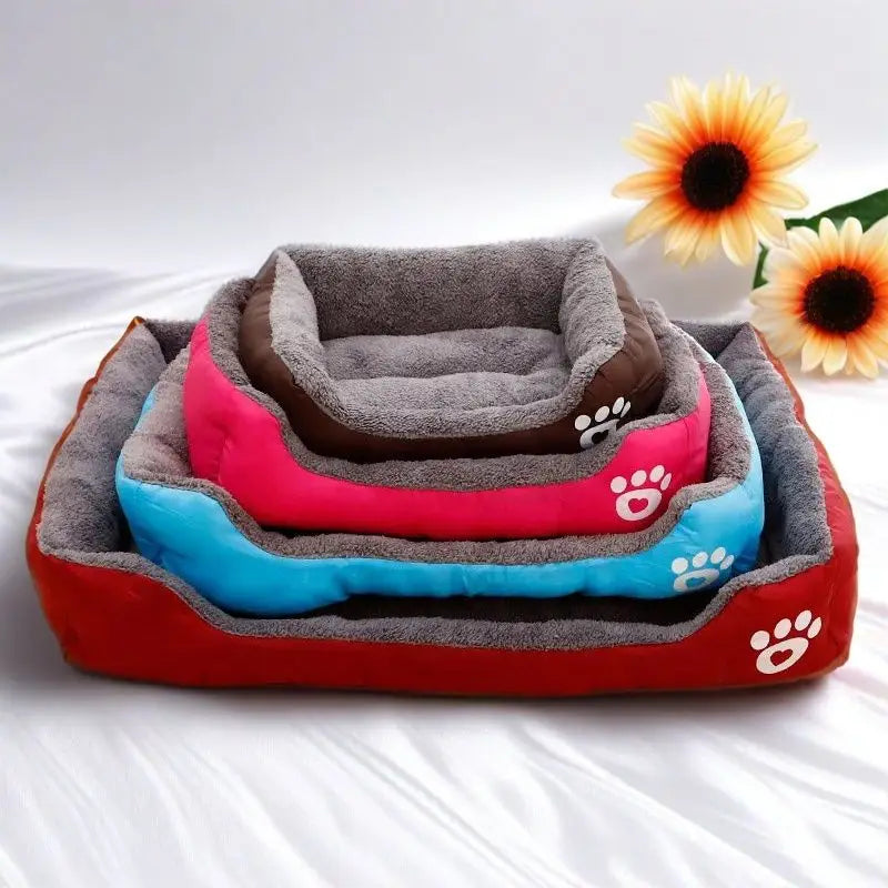 Pet House Dog Bed Cat Mat Plush Warm Cushion Puppy