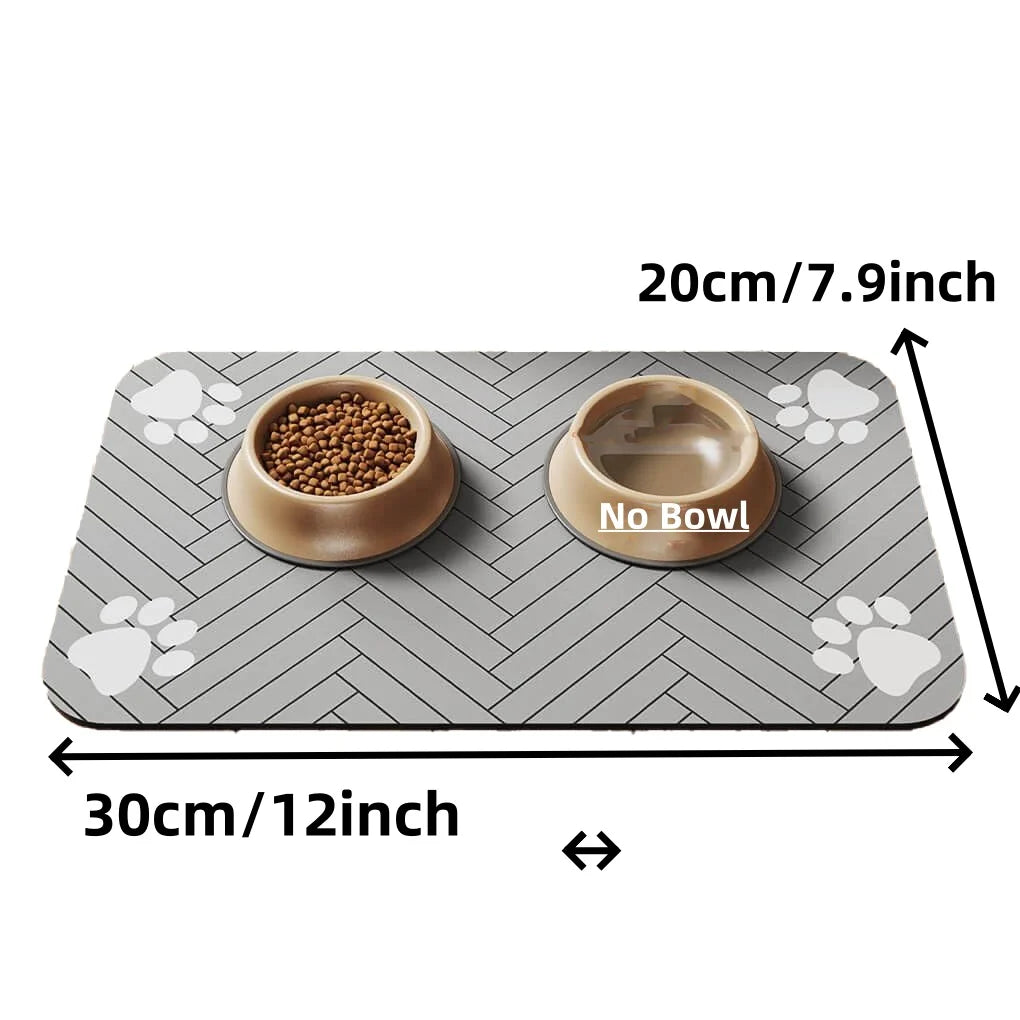 Pet Feeding Mat Absorbent Waterproof Quick Dry Dog Cat