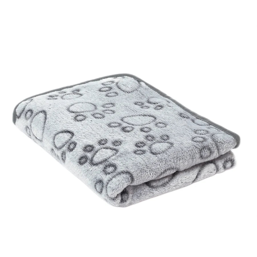 Pet Blanket Fluffy Soft Flannel Warm Dog Cat Mat