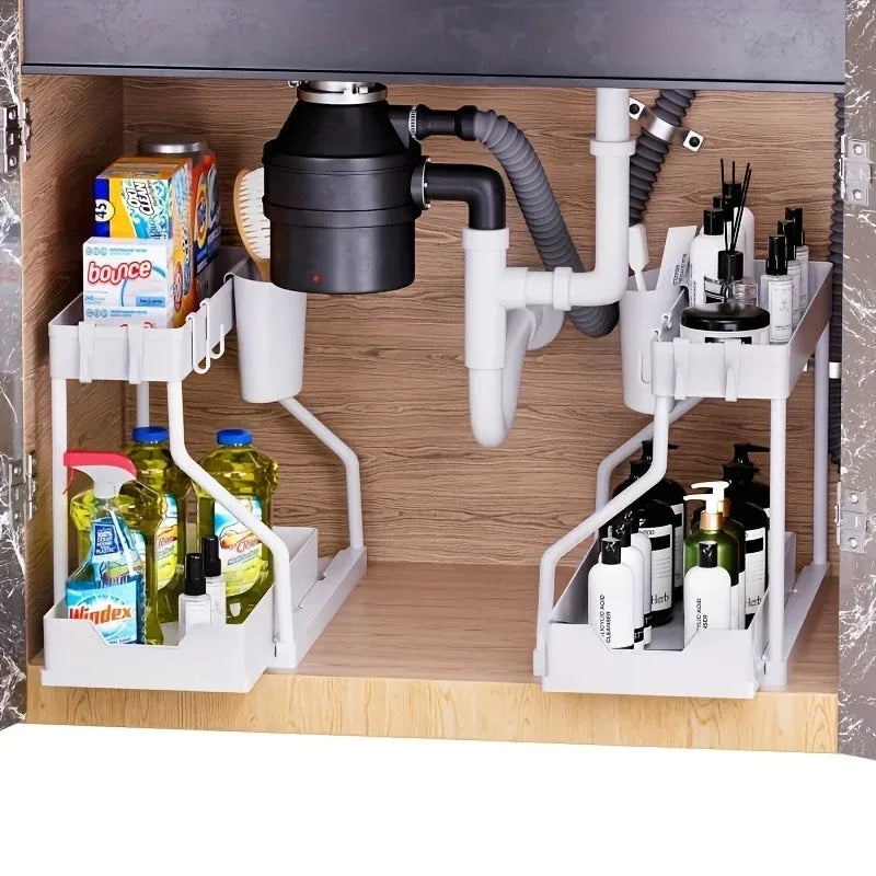 Under Sink 2-Tier Pull-Out Storage Organizer