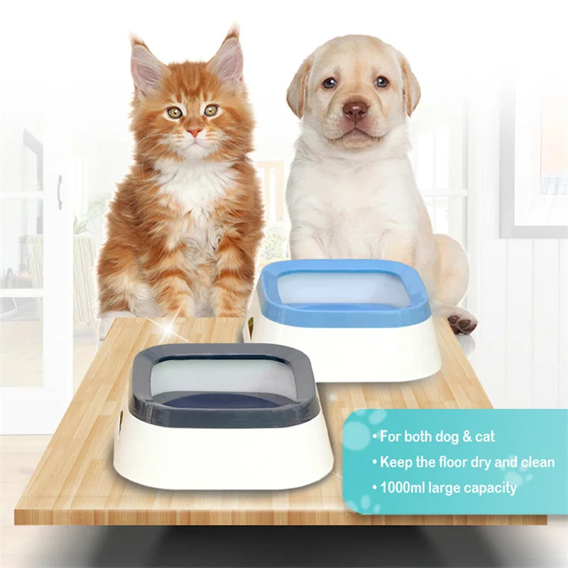 Anti-Splash Dog Water Bowl 1L Large Capacity