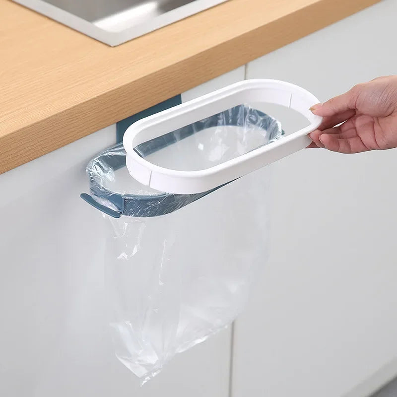 Wall-Mounted Rubbish Bag Holder No Punch Kitchen Rack