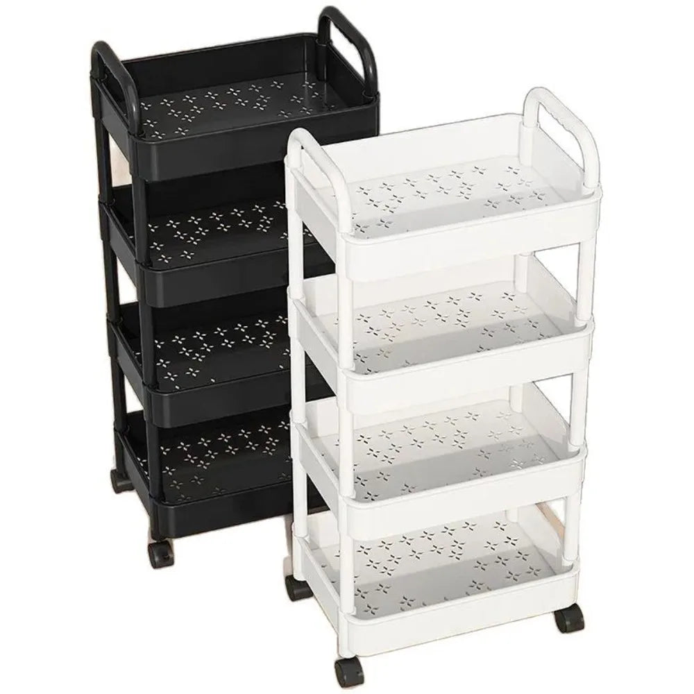 Trolley Storage Rack Multi-Layer Kitchen Bedroom Mobile
