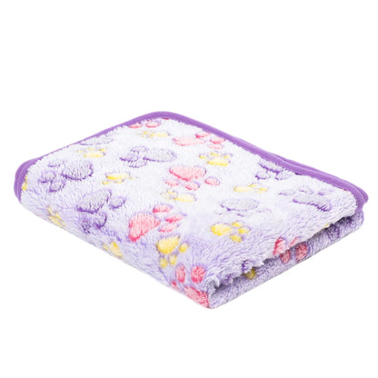 Pet Blanket Fluffy Soft Flannel Warm Dog Cat Mat