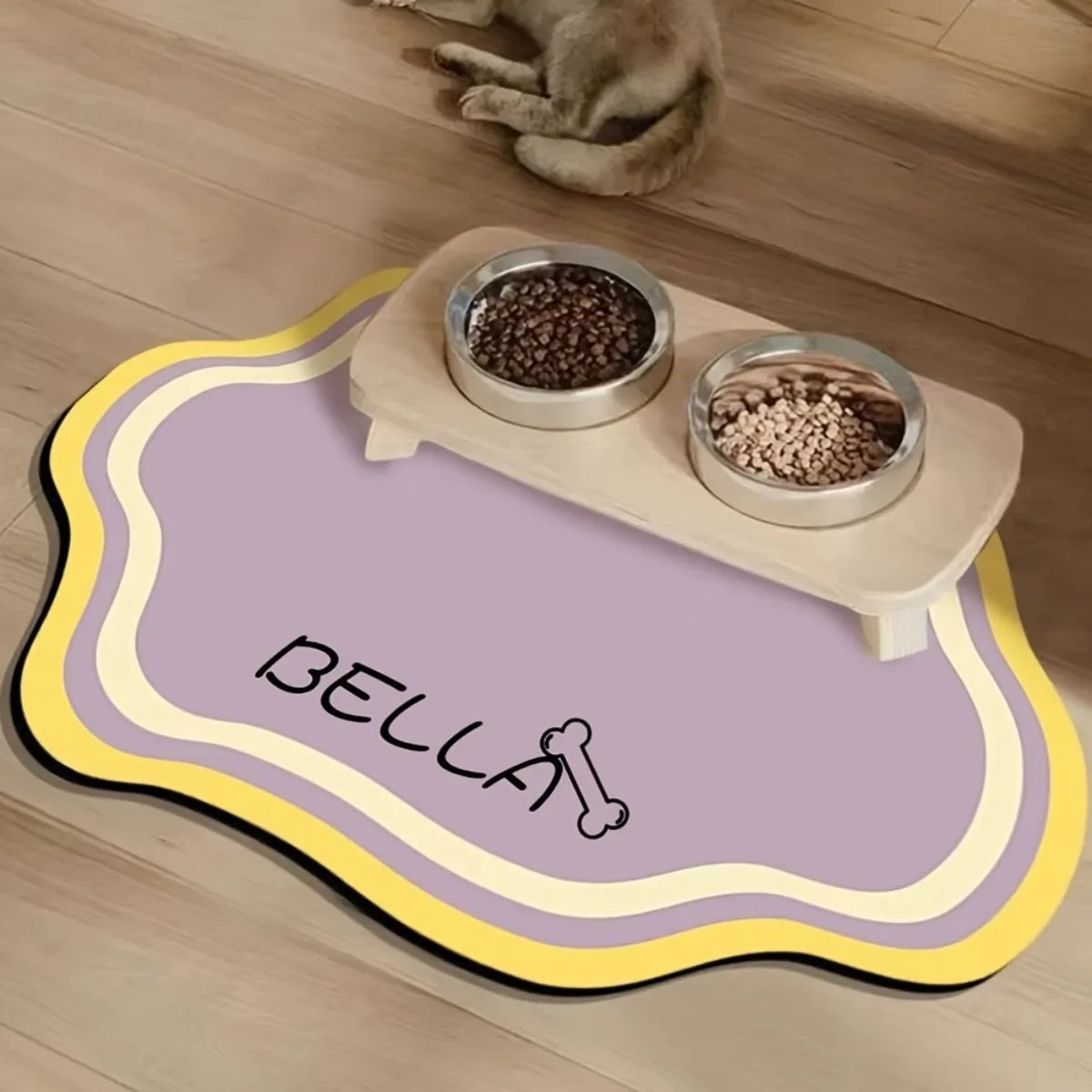 VIKAMA Pet Feeding Mat Diatomite Non-Slip Cat Dog