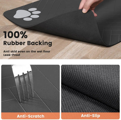 Pet Feeding Mat Absorbent Waterproof Quick Dry Dog Cat