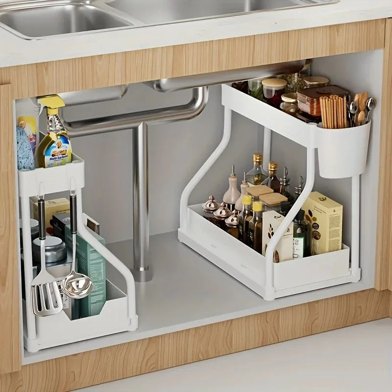 Under Sink 2-Tier Pull-Out Storage Organizer