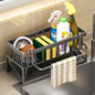 Kitchen Sink Drain Rack ABS Organizer Soap Sponge Holder