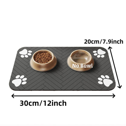 Pet Feeding Mat Absorbent Waterproof Quick Dry Dog Cat
