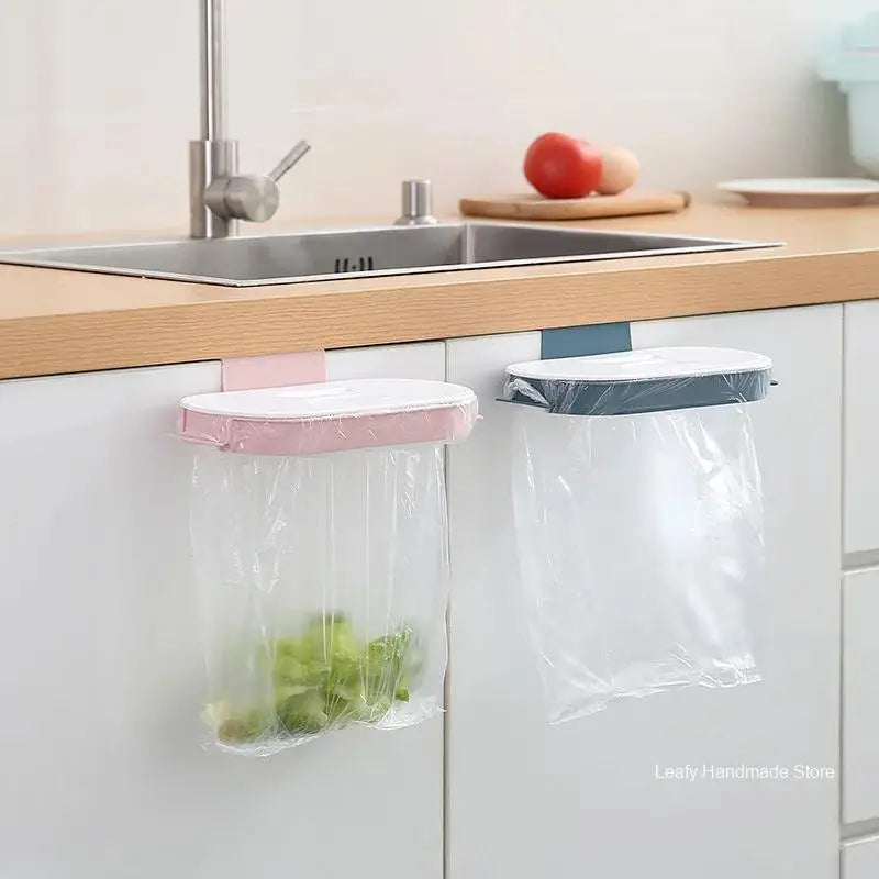 Wall-Mounted Rubbish Bag Holder No Punch Kitchen Rack