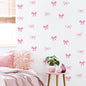 Pink Bow Wall Stickers Boho Heart DIY Decoration