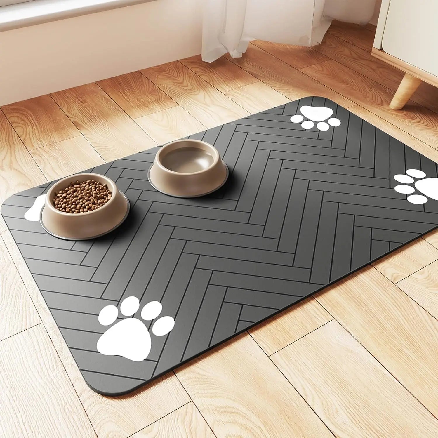 Pet Feeding Mat Absorbent Waterproof Quick Dry Dog Cat