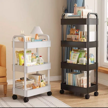 Trolley Storage Rack Multi-Layer Kitchen Bedroom Mobile