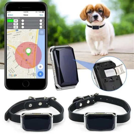 Smart GPS Pet Tracker Collar Real-Time Waterproof Battery